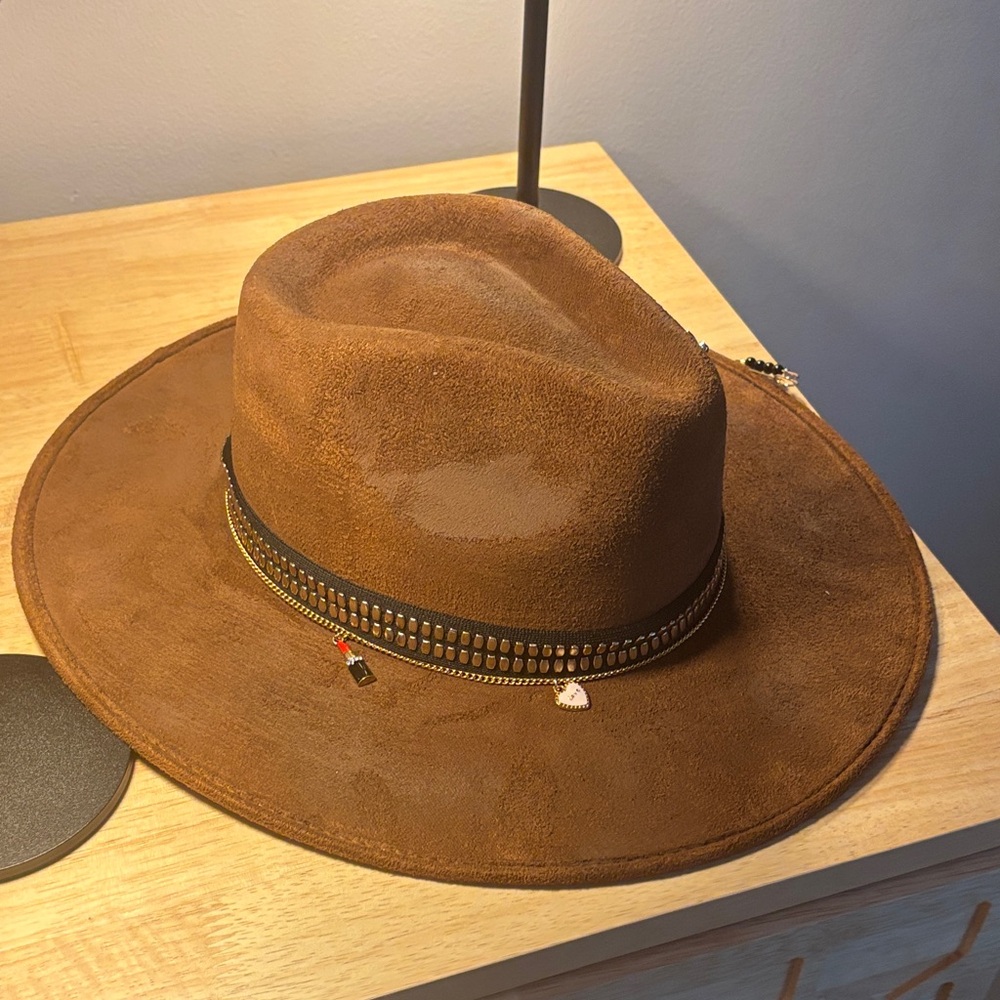 Brown Suede Women's Hat